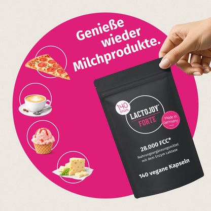 Genieße wieder Milchprodukte